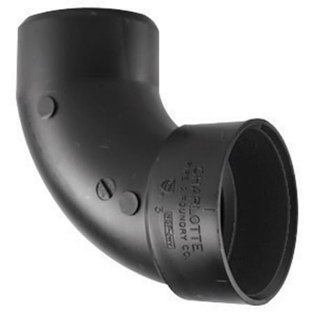 Charlotte Pipe And Foundry Charlotte Pipe 4 in. Hub X 4 in. D Spigot ABS 90 Degree Elbow ABS003021200